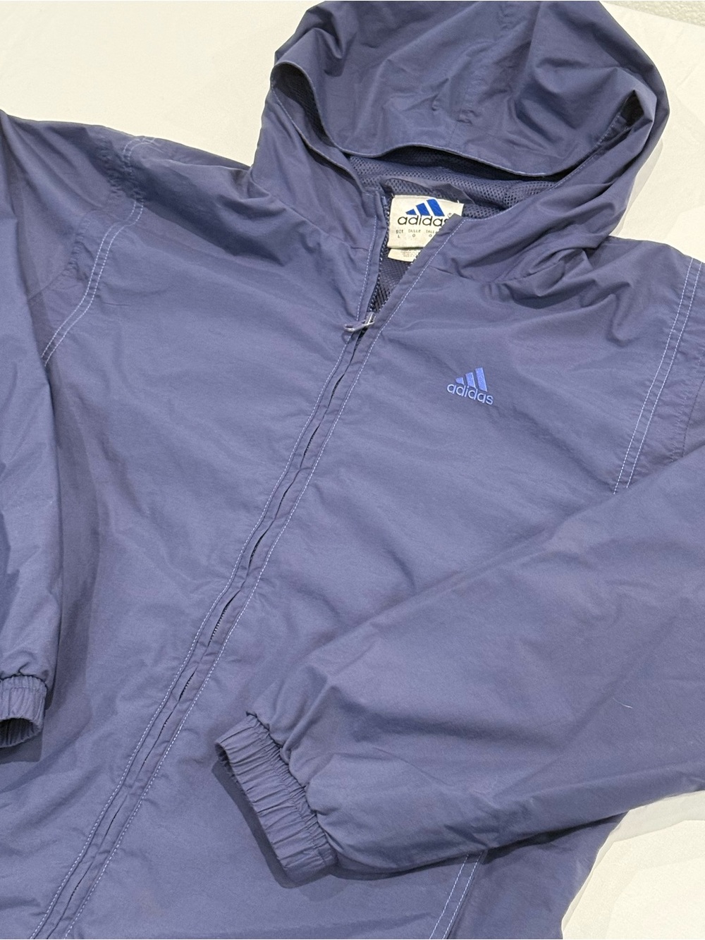 Vintage 90’s Adidas Track Jacket Women’s Size L  Windbreaker Purple